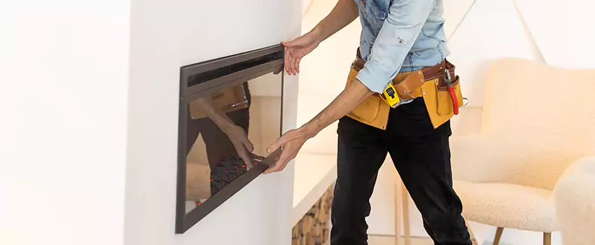 Metal Fireplace Installation in Brownwood, Texas